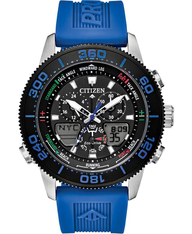 Citizen Promaster Sailhawk Mens Chronograph Blue Strap Watch Jr4068-01e, One Size Product Image