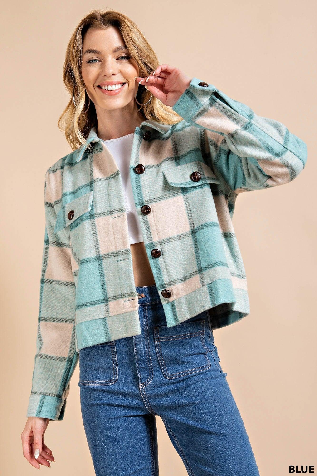 Blue Kori America Plaid Jacket* Product Image