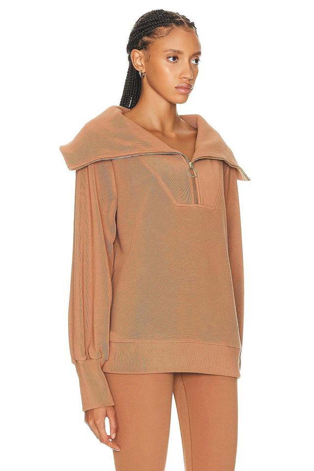Varley Vine Half Zip Pullover in Cognac. - size M (also in L, S, XL, XS) Product Image