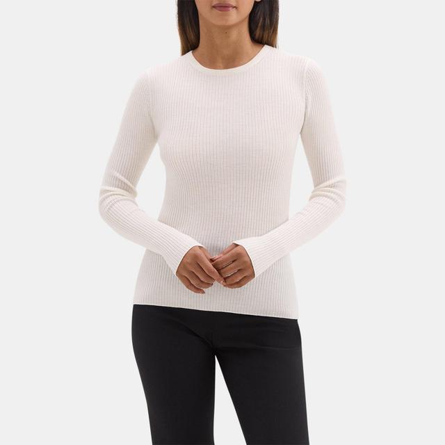 Fine Merino Wool Slim-Fit Sweater | Theory Outlet Product Image