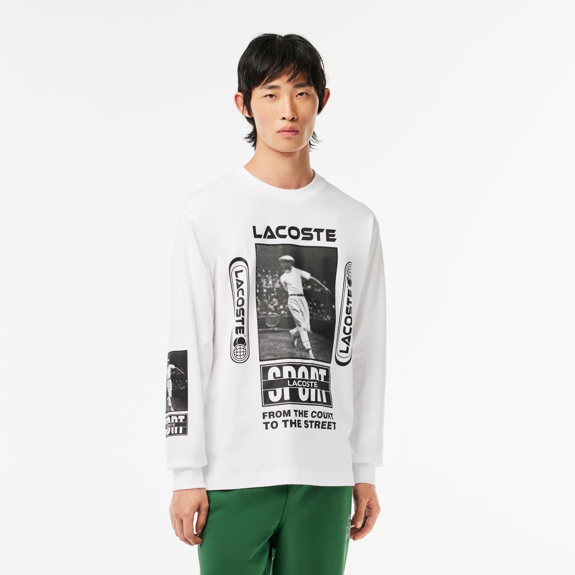 Men's Loose Fit René Lacoste Print T-Shirt Product Image