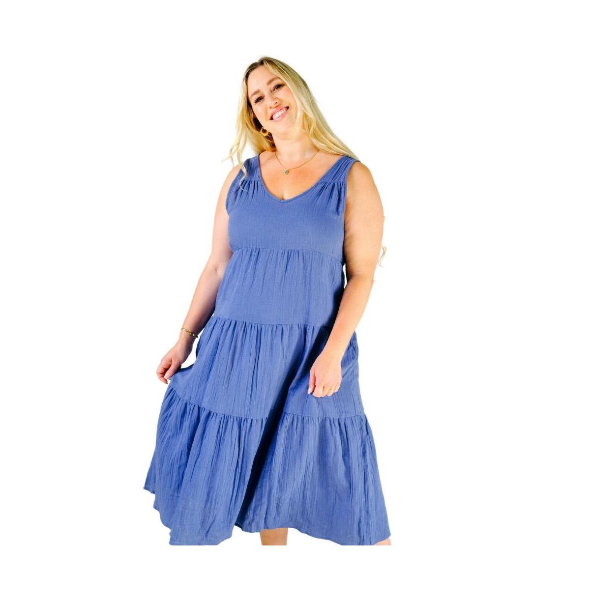 Poplinen Womens Teresa Tiered Tank Dress product image