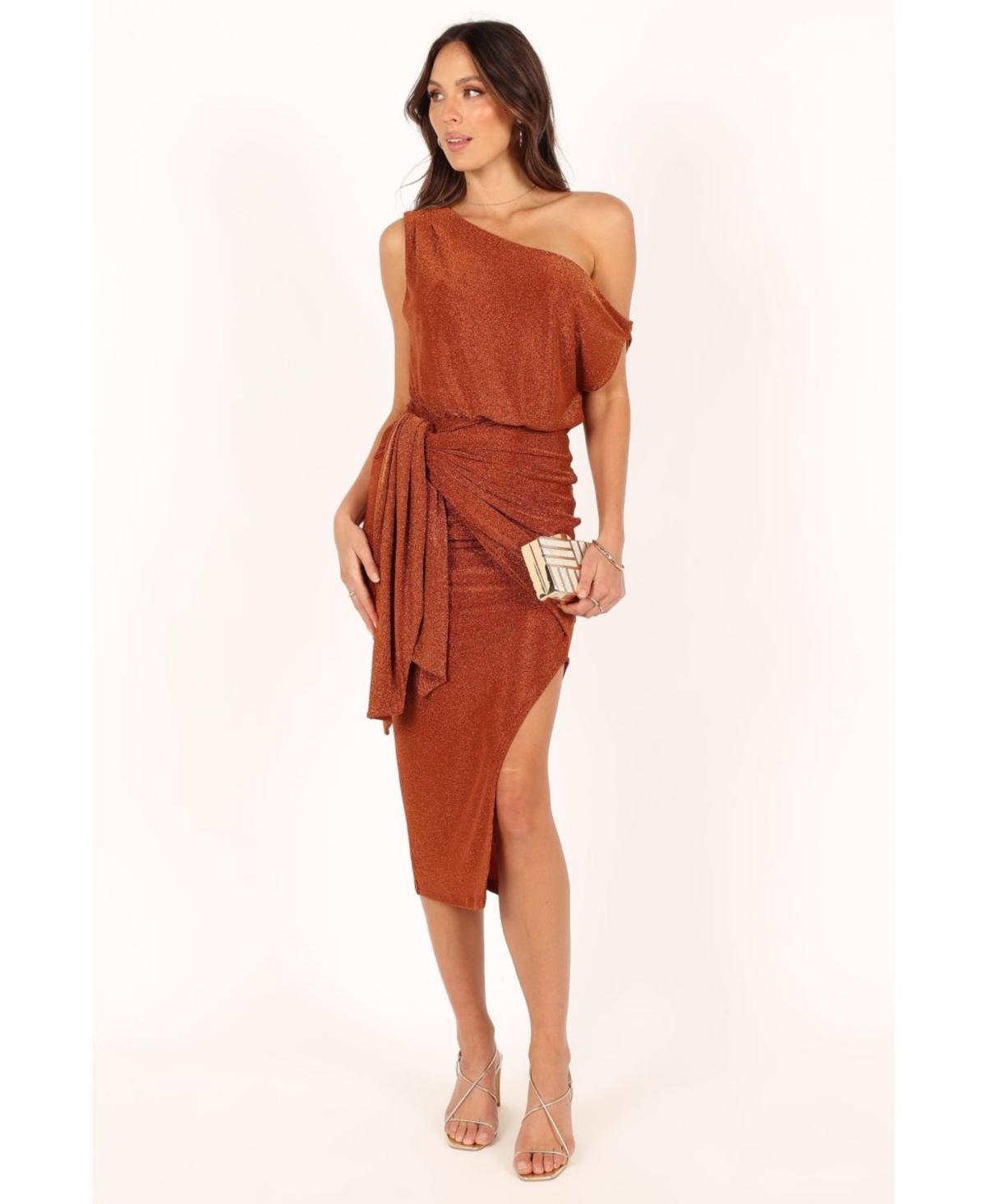 Petal and Pup Womens Santiago Off Shoulder Midi Dress Product Image