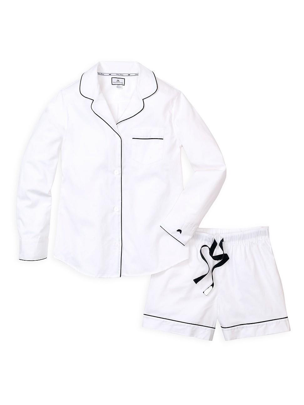 Petite Plume Womens Contrast Piping Pajamas Product Image