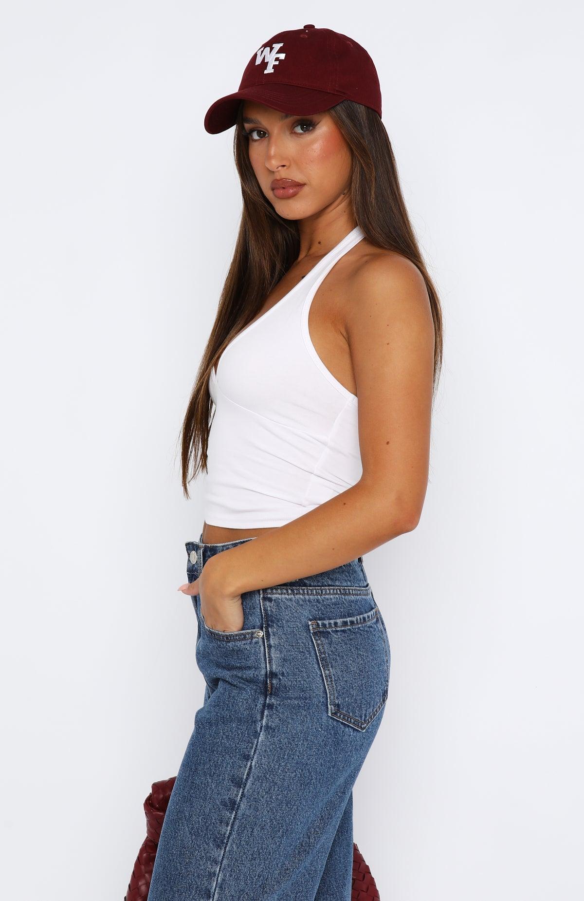 Have To Getaway Halter Top White Product Image