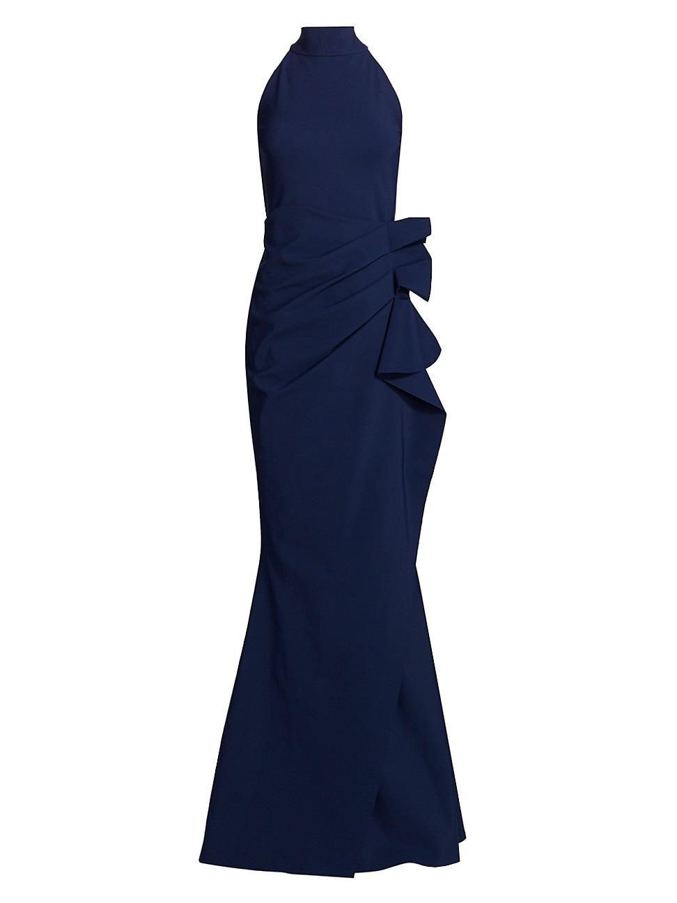 Womens Gudrum Halter Ruffle Gown Product Image