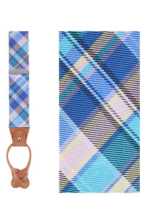 Trafalgar Sherwood Plaid Silk Suspenders Product Image