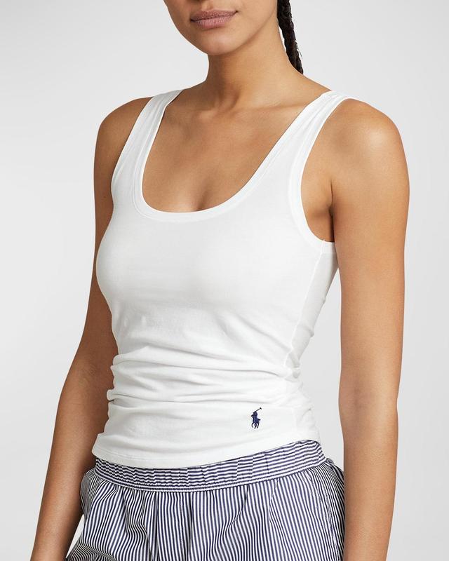 Womens Scoopneck Stretch-Cotton Tank Product Image