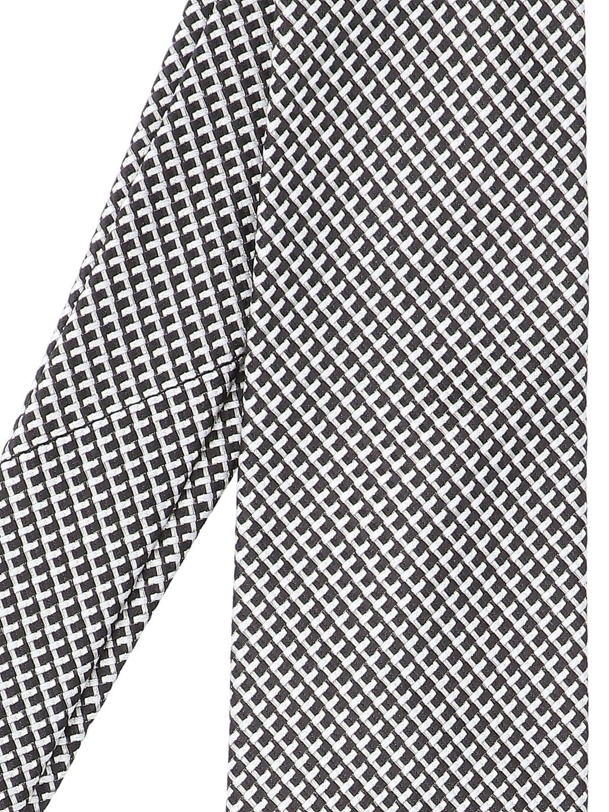 TOM FORD Jacquard Tie In Black   Product Image