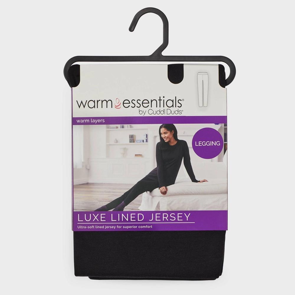 Warm Essentials by Cuddl Duds Womens Luxe Lined Jersey Thermal Leggings XXL Product Image