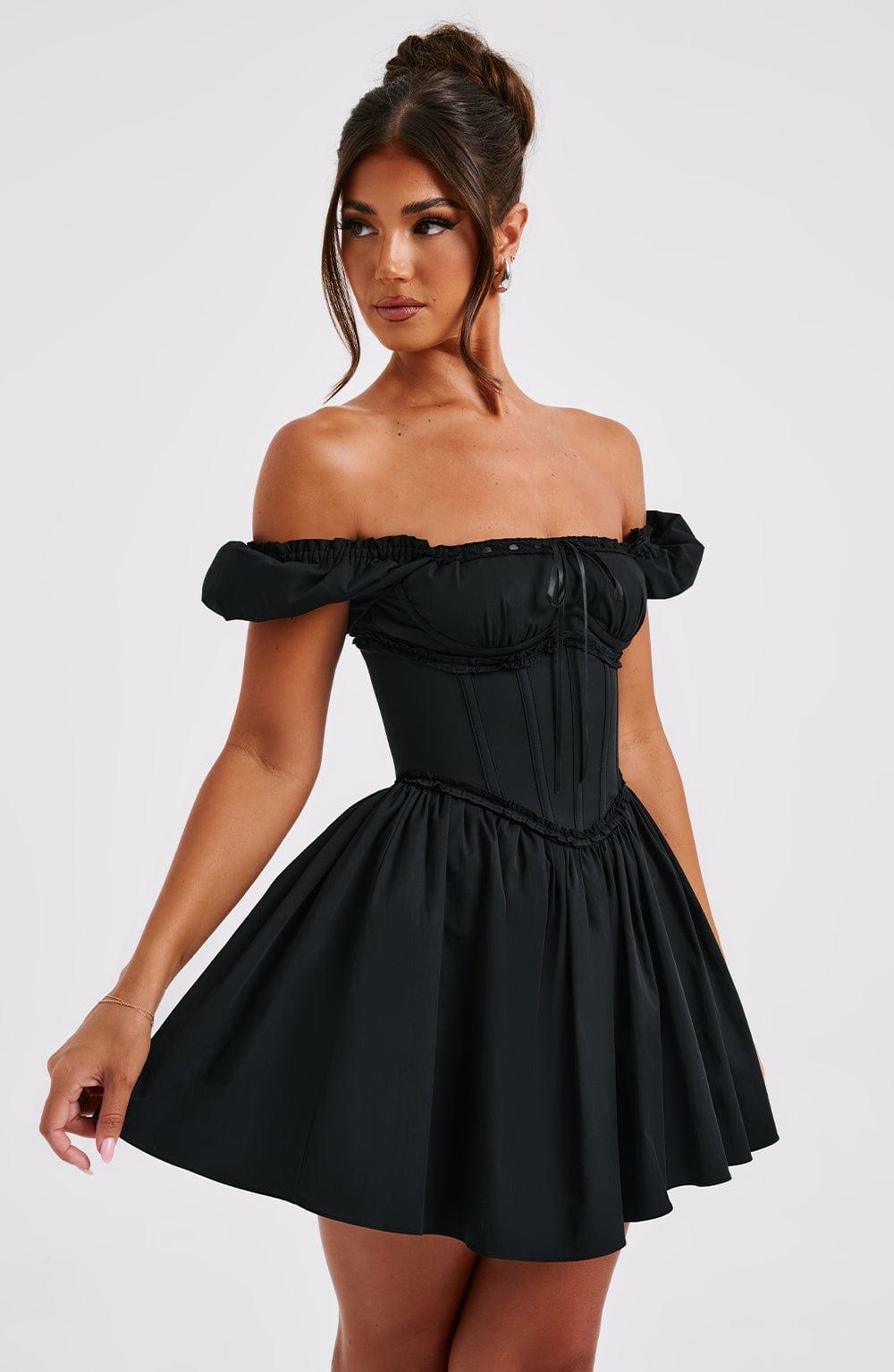 Penelope Mini Dress - Black Product Image