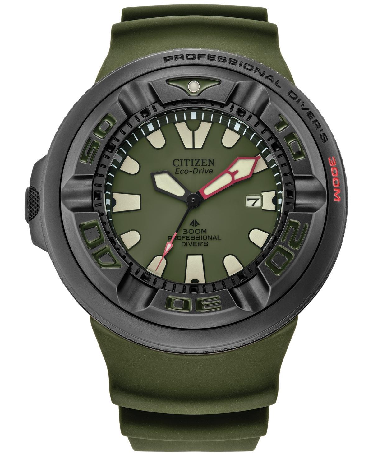 Citizen Promaster Mens Green Strap Watch Bj8057-09x, One Size Product Image