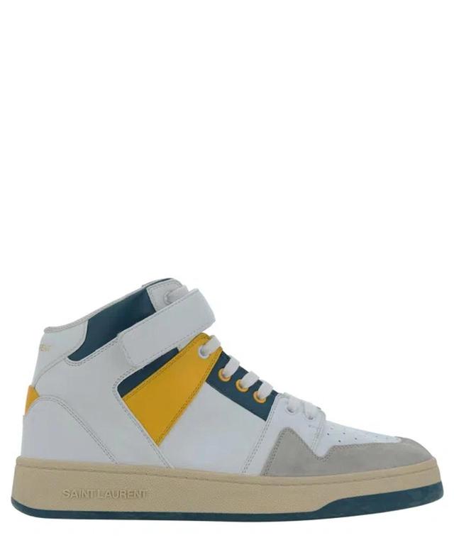 Lax Mid High-top Sneakers In White Product Image