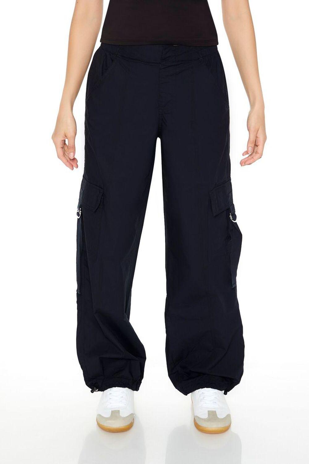 Poplin Cargo Joggers | Forever 21 Product Image