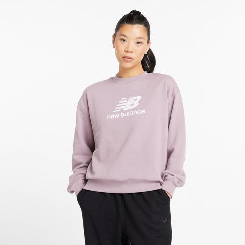 New Balance Women's Sport Essentials French Terry Logo Crew Shirt Product Image