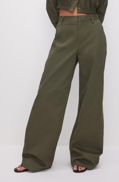 Good American Good Skate Cotton Stretch Twill Pants Product Image