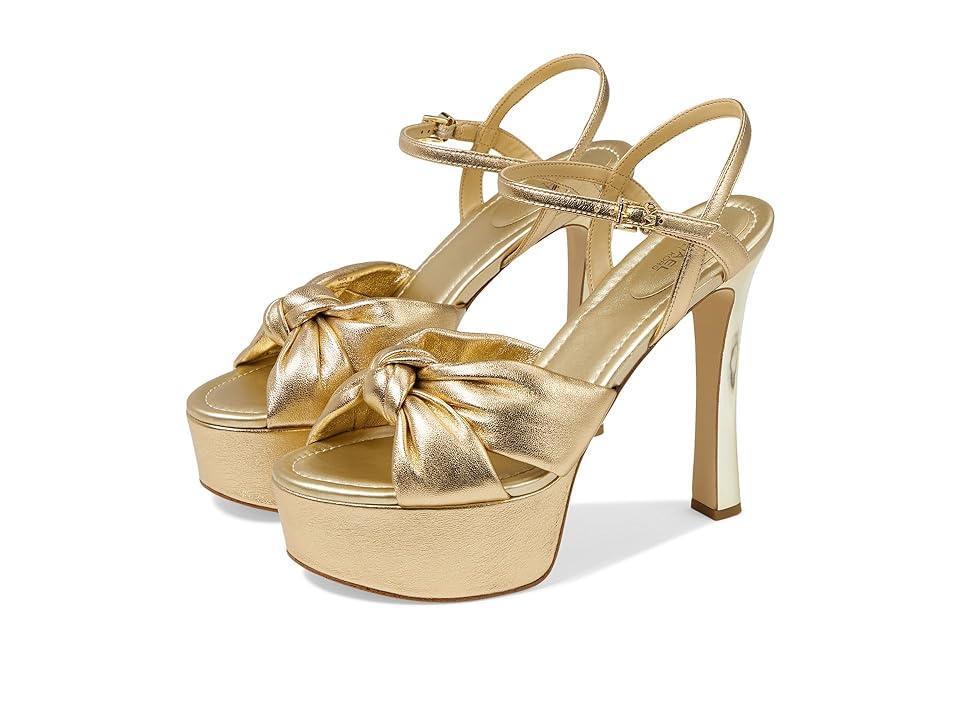 Michael Kors Womens Elena Ankle Strap Knotted Platform Sandals Product Image