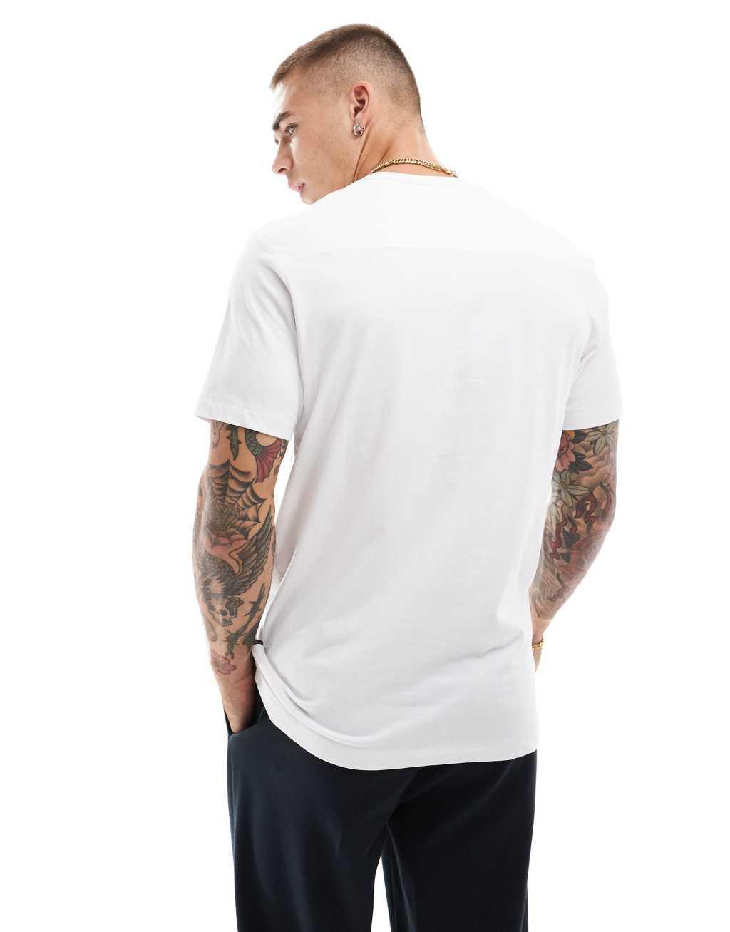 French Connection 2 pack short sleeve t-shirt in black and white Product Image