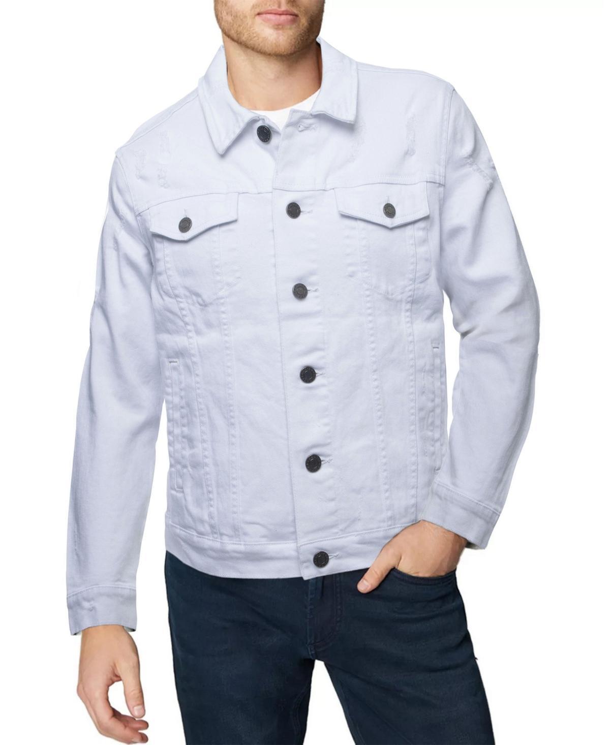 Mens Slim Washed Denim Jacket Product Image