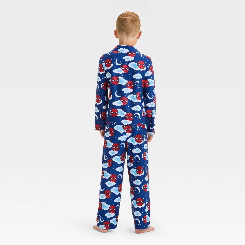 Boys Marvel Spider-Man 2pc Cloud Coat Pajama Set - Gray Product Image