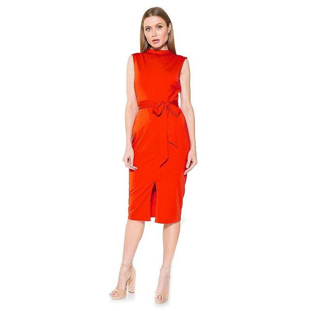 Alexia Admor Womens Fara Tie-Waist Sheath Dress Product Image