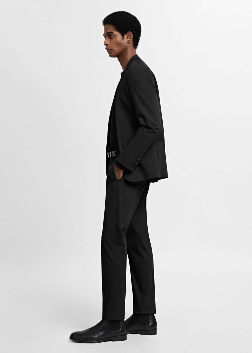 Mango Mens Stretch Fabric Super Slim-Fit Suit Pants Product Image