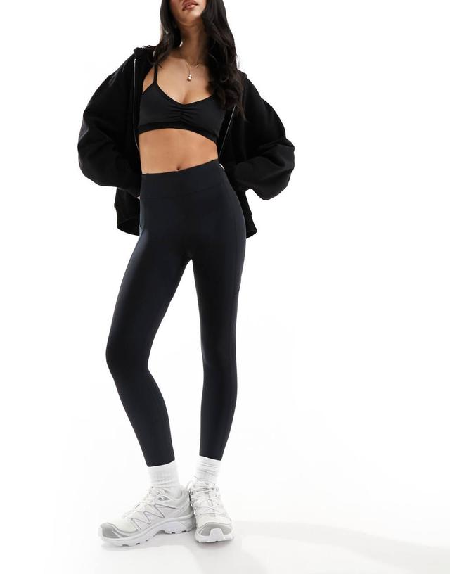 ASOS 4505 Icon booty sculpt high rise gym leggings in black Product Image