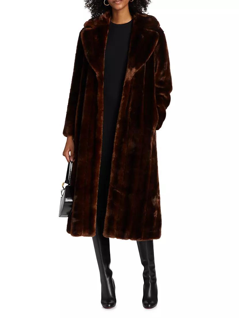 Brynn Maxi Faux Fur Coat Product Image