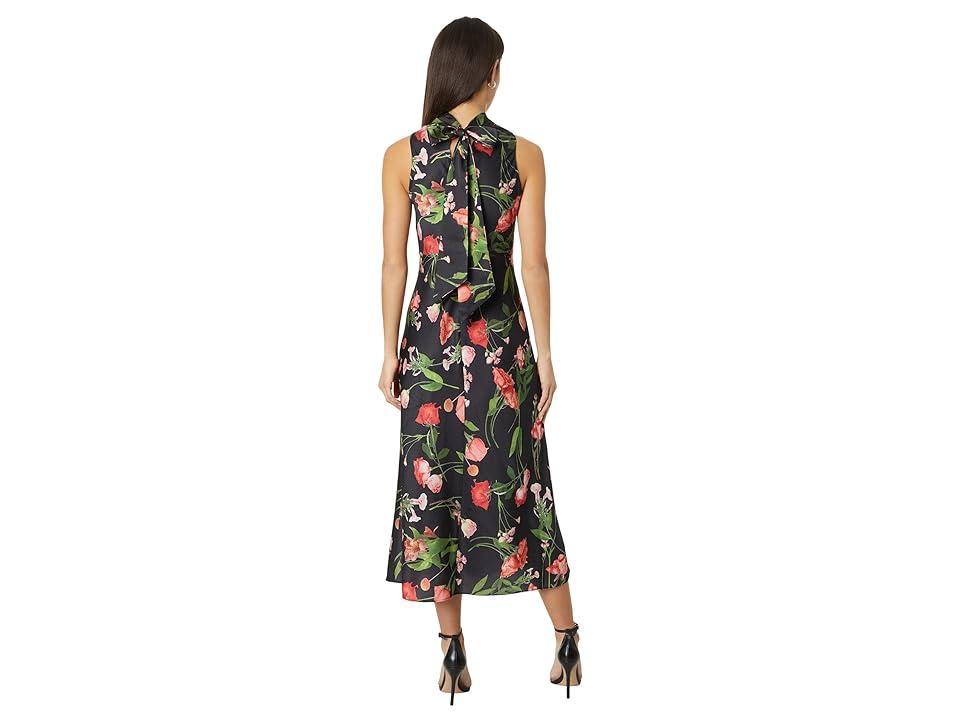 Ted Baker London Connihh Floral Cowl Neck Sleeveless Satin Midi Dress Product Image