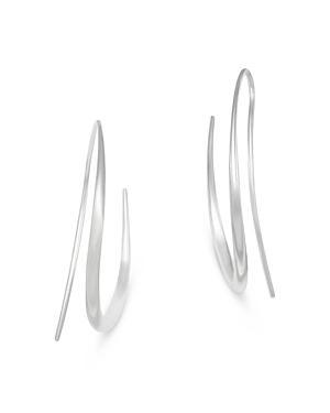 Georg Jensen Sterling Silver Offspring Threader Hoop Earrings Product Image