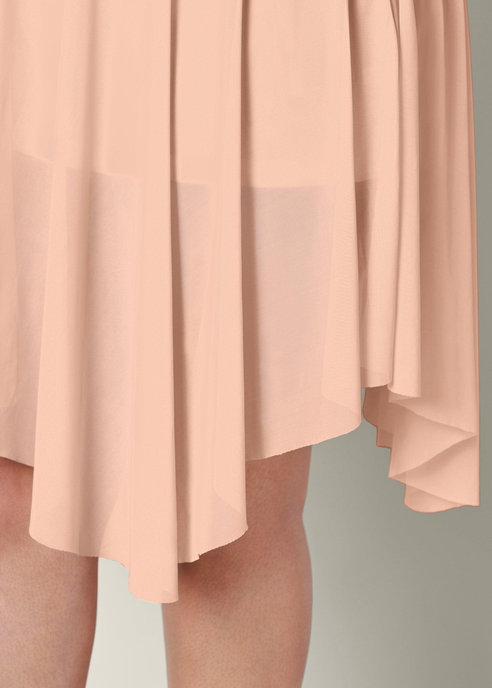 Mesh Midi Skirt - Blush Product Image