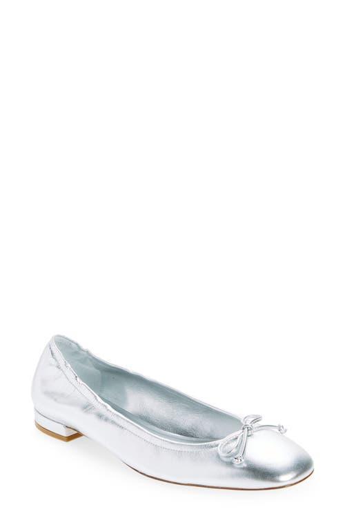 Bria Ballet Flat In Silber Product Image