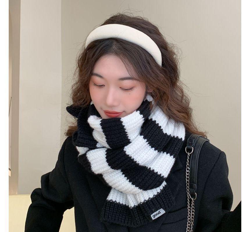 Striped Knit Scarf product image