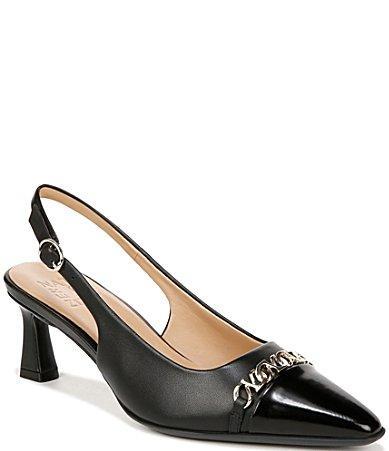 Naturalizer Dovey Leather Chain Strap Slingback Pumps Product Image