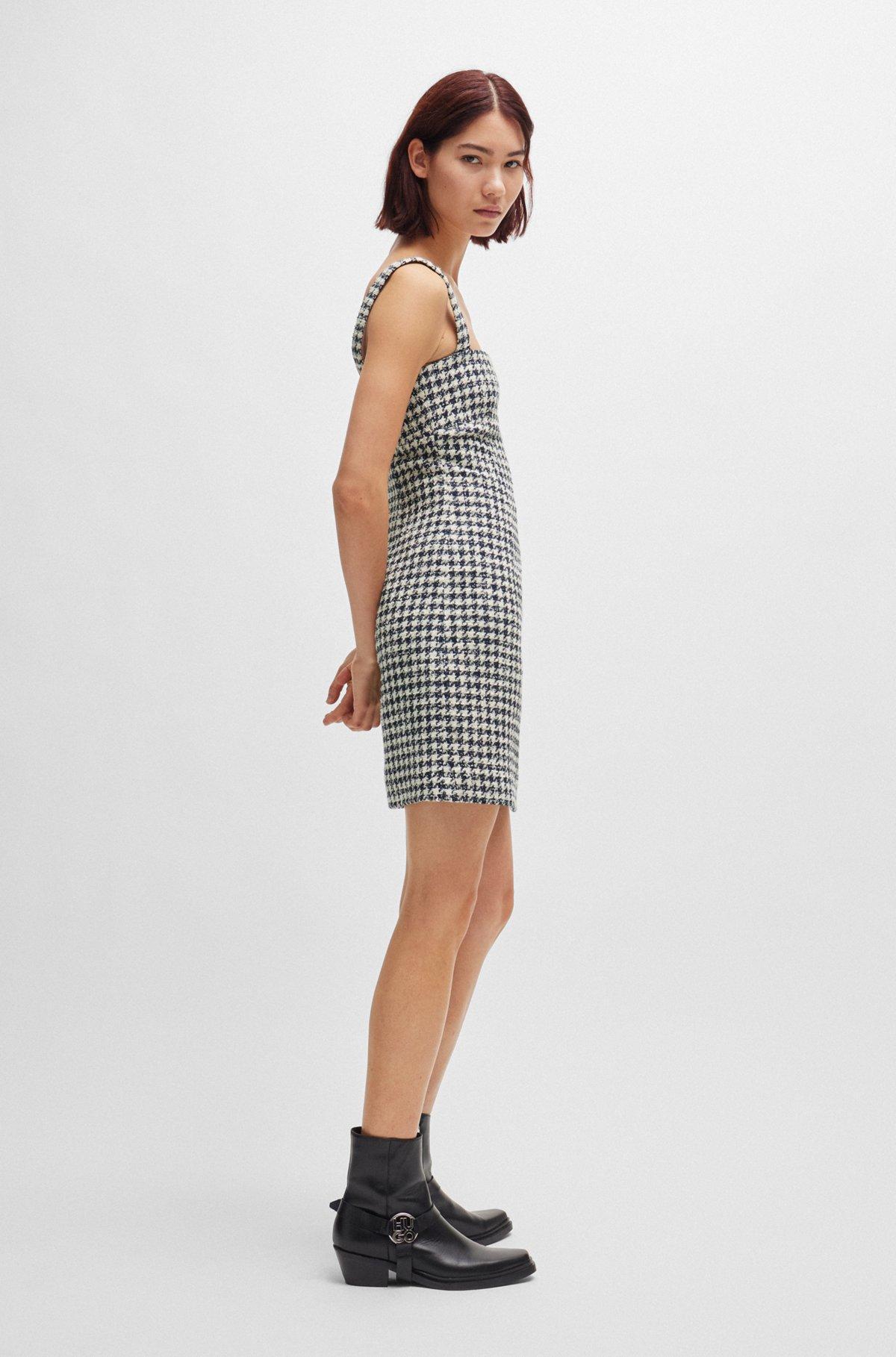 Mini dress with houndstooth pattern Product Image