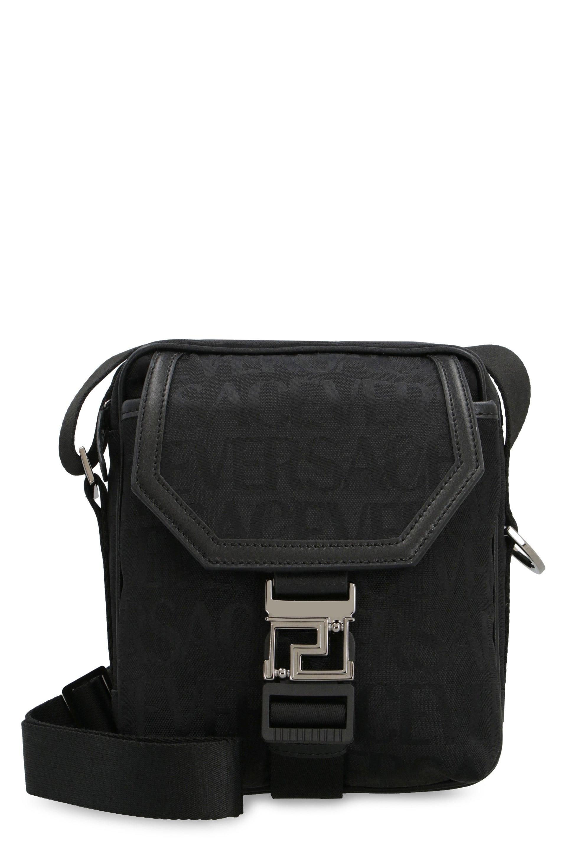 Black Neo Nylon Jacquard Crossbody Bag Product Image