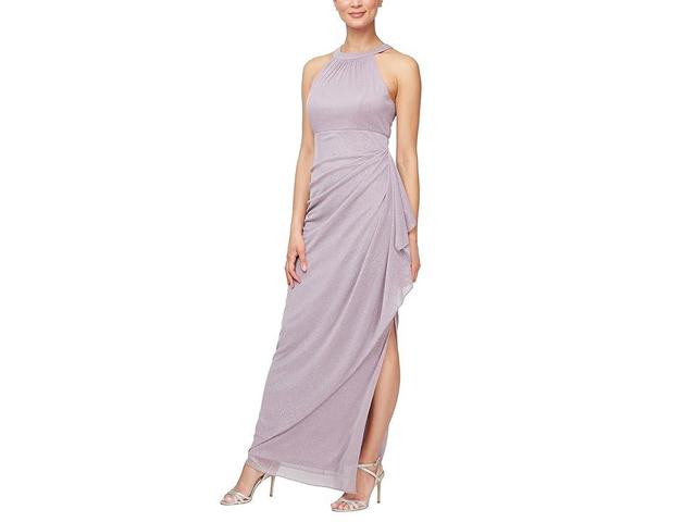 Alex Evenings Halter Glitter Formal Gown Product Image