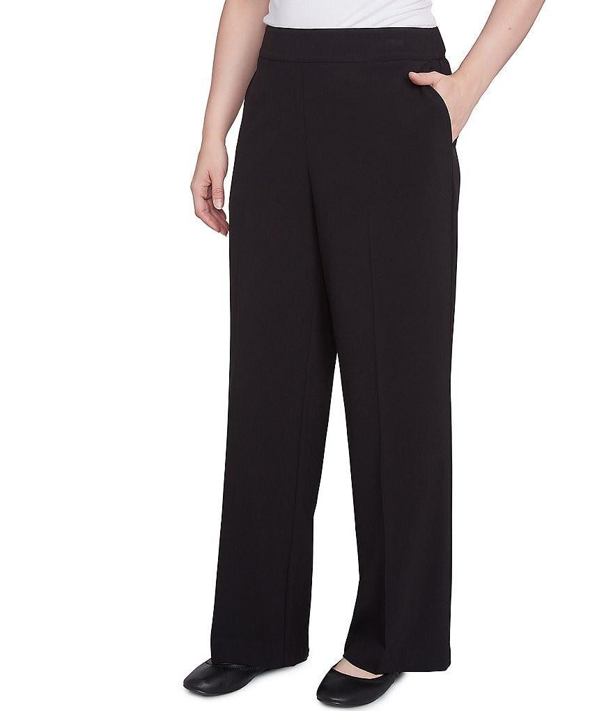 Ruby Rd. Tropical Pleated Wide Leg Pull-On Pants Product Image