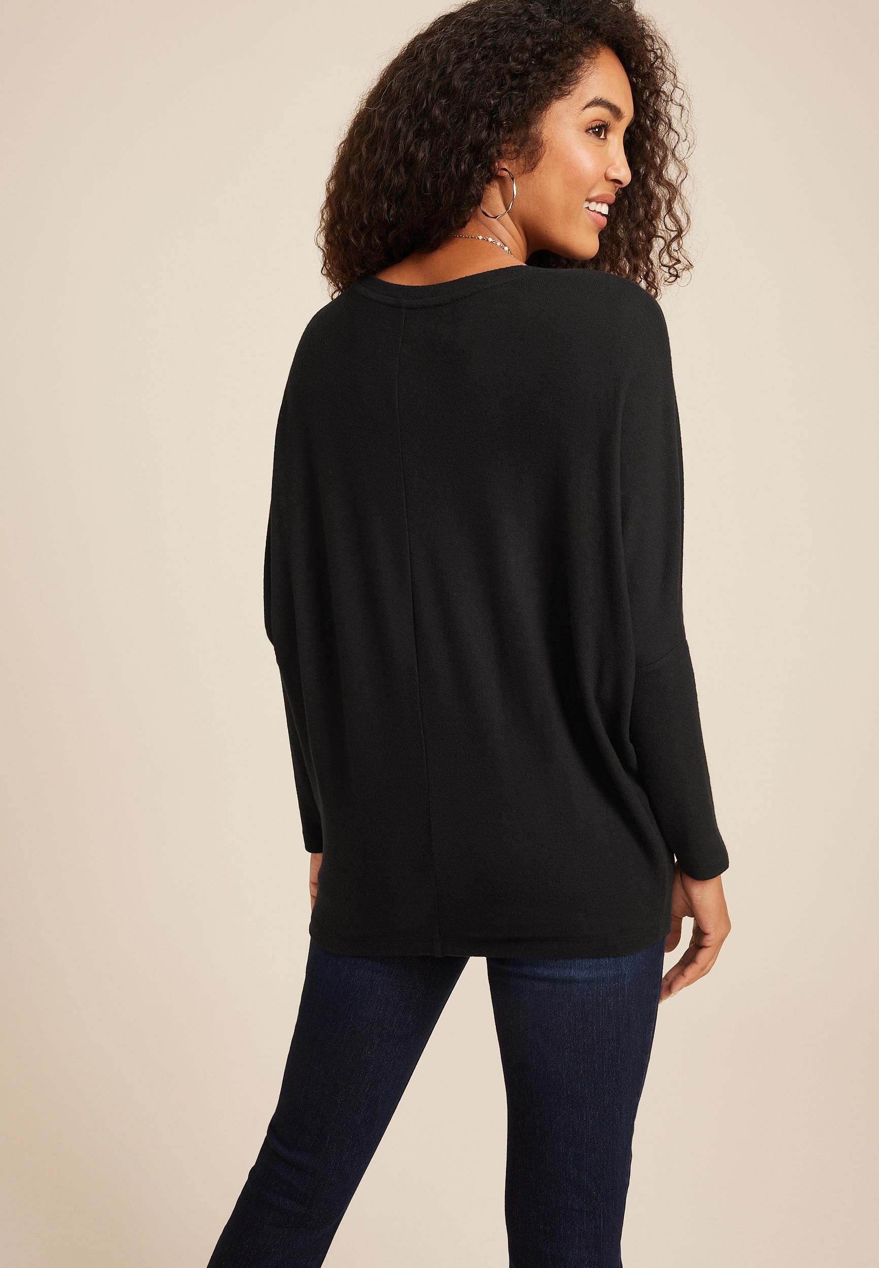 24/7 Dakota Long Sleeve Dolman Top Product Image