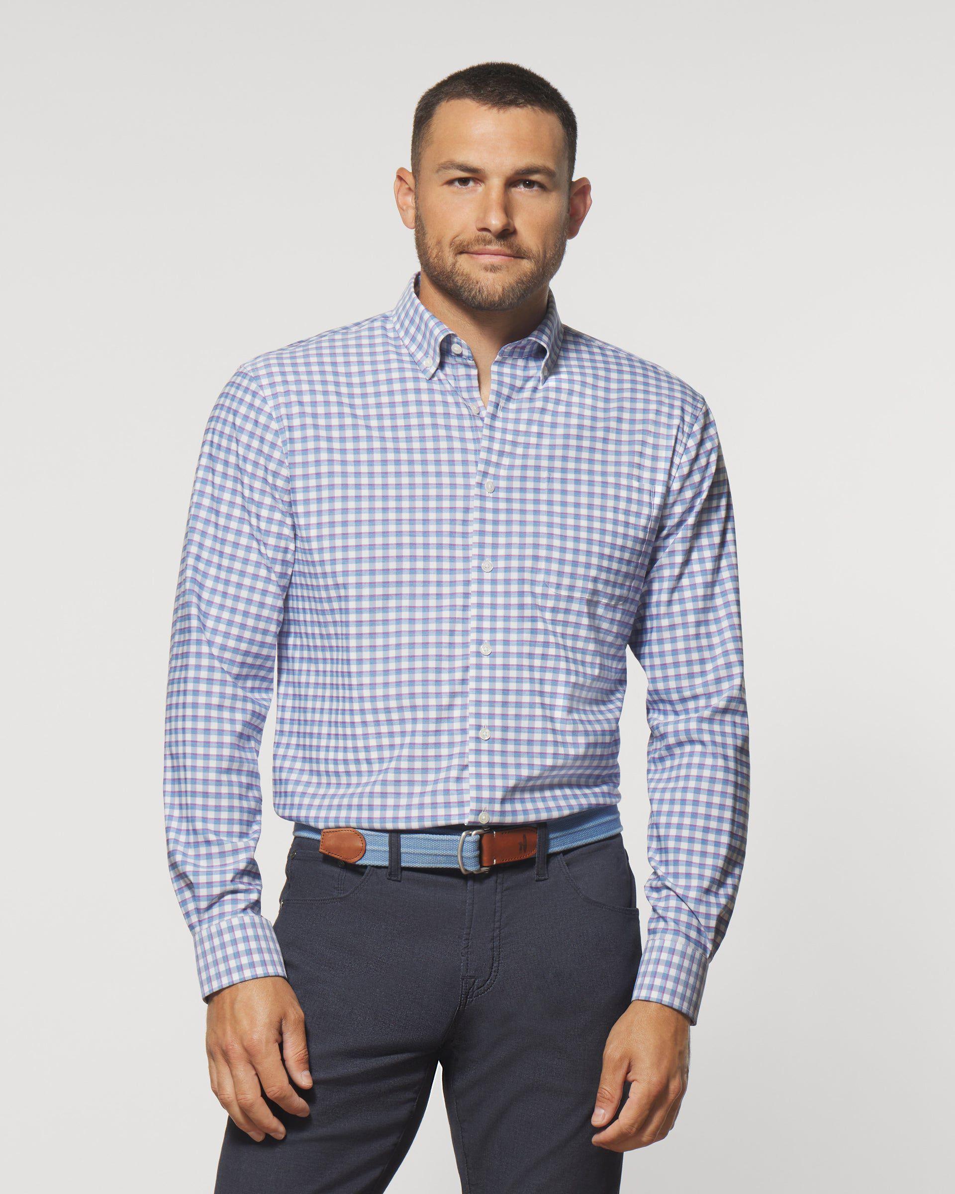 Mead Performance Button Up Shirt Product Image