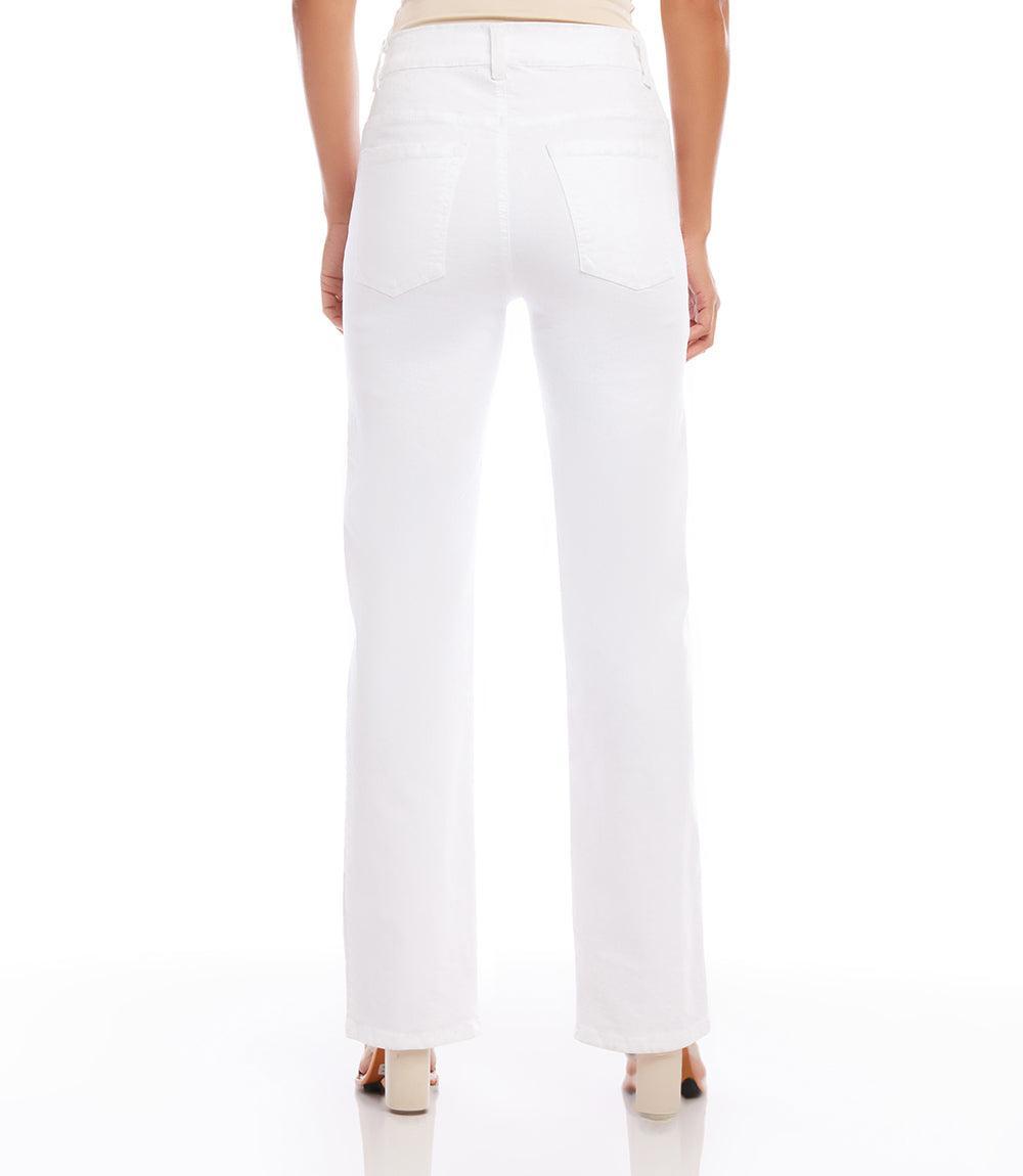 Karen Kane Women's Slim Wide Leg Jeans, , Polyester/Cotton/Spandex Product Image