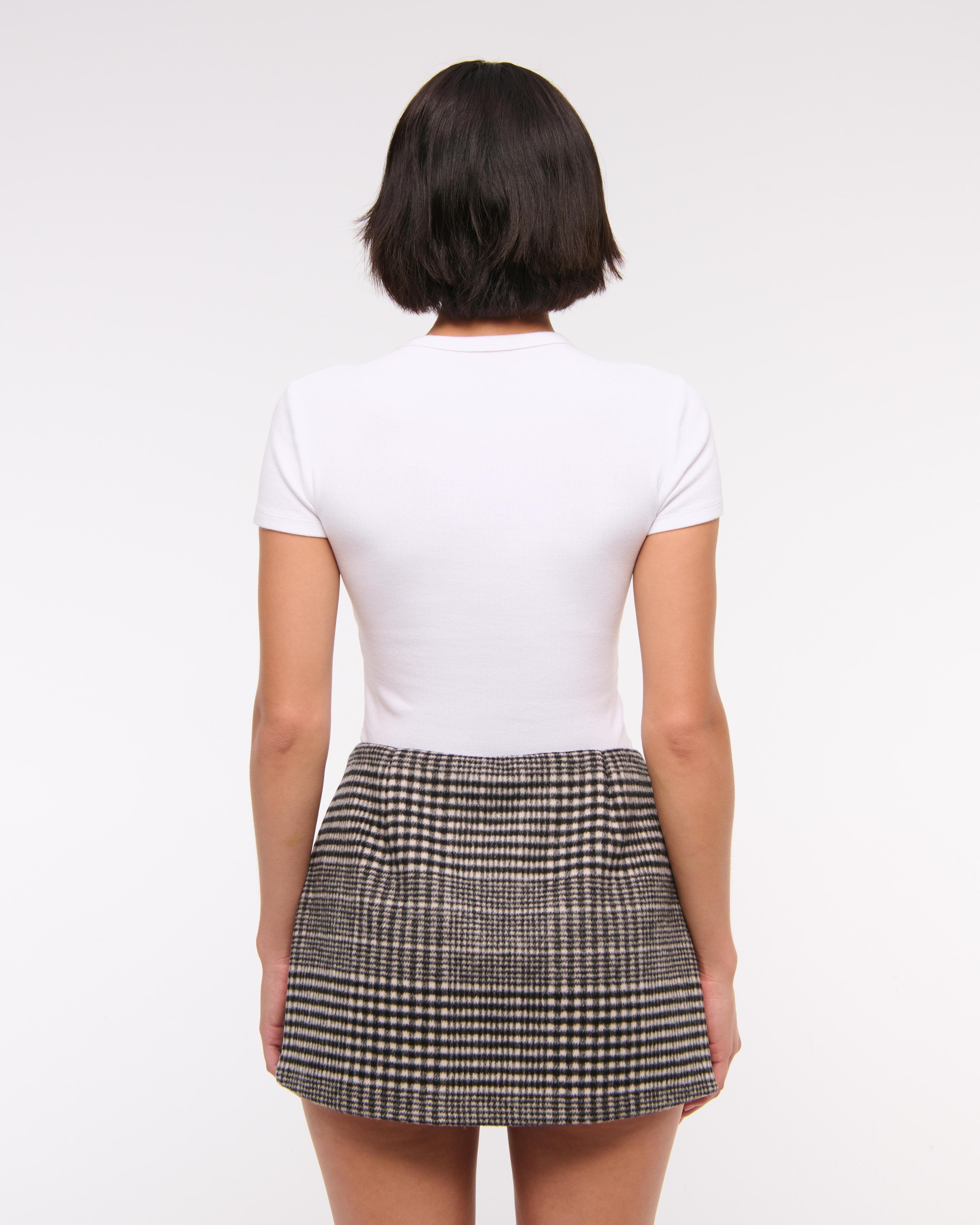 Mid Rise Wrap Skort Product Image