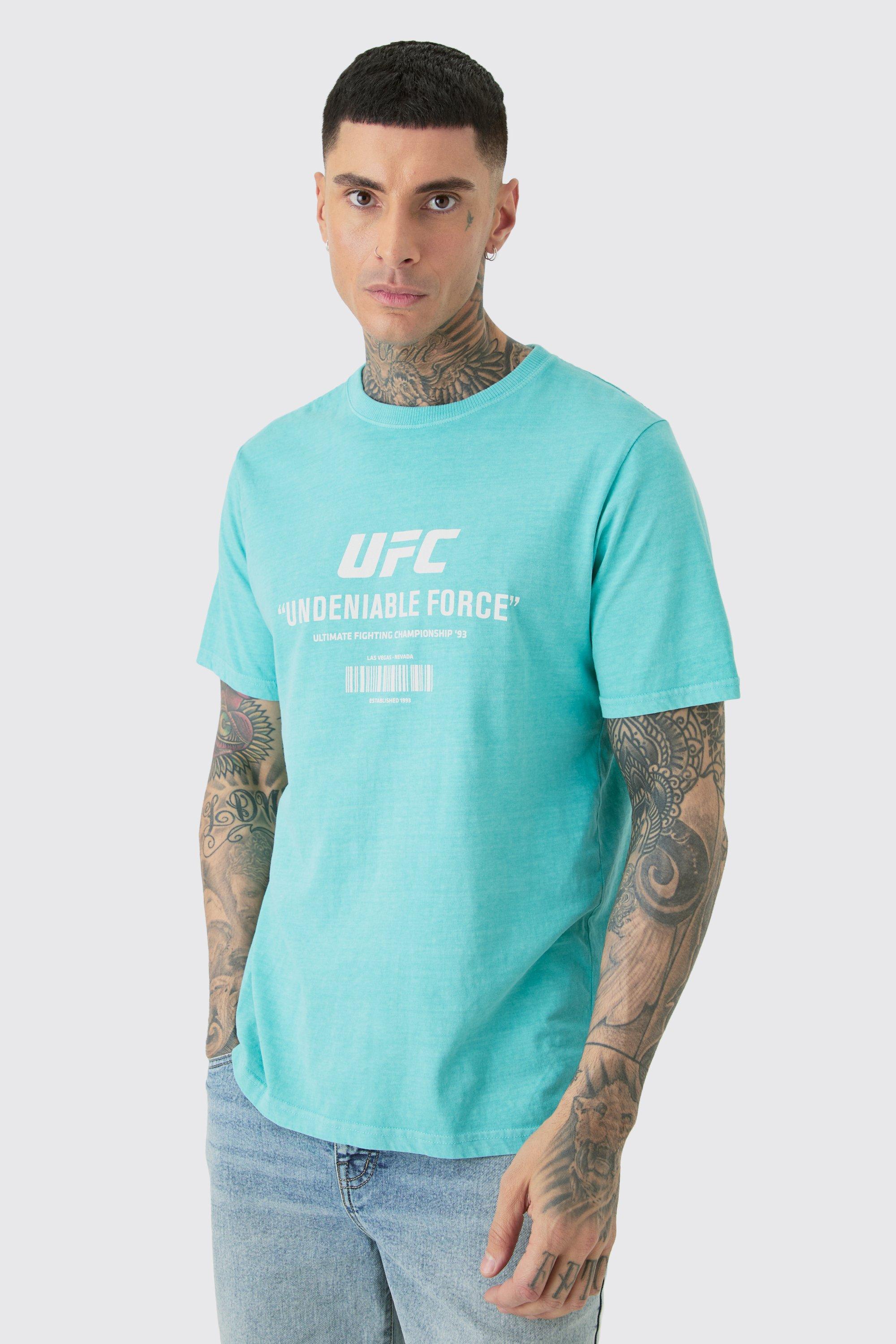 Mens Tall UFC Printed Licensed T-shirt In Green, Green product image