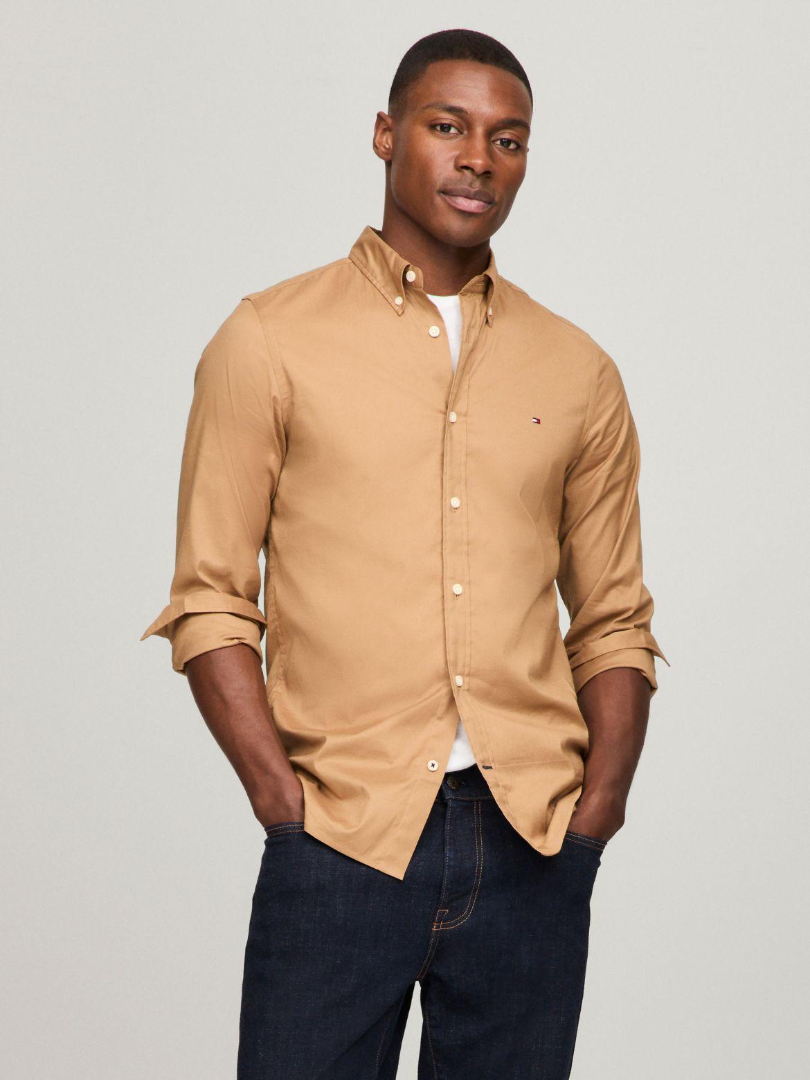 Tommy Hilfiger Men's THFlex Slim Fit Poplin Shirt Product Image