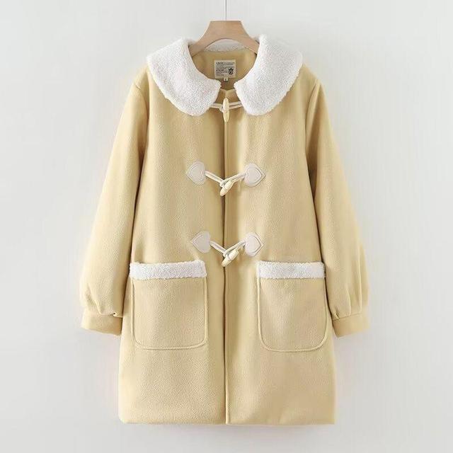 Collared Toggle Long Coat Product Image