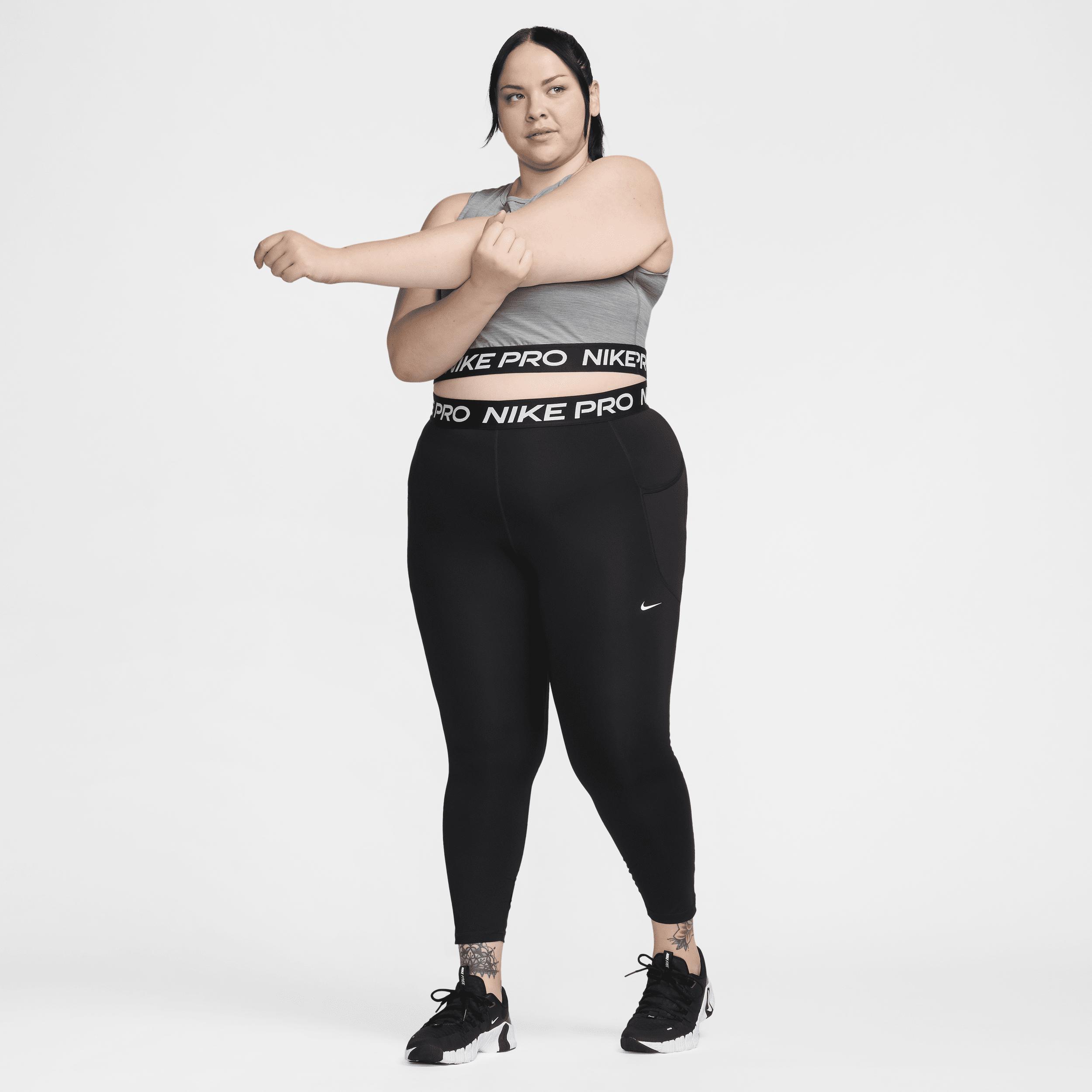 Womens Nike Pro Dri-FIT Cropped Tank Top (Plus Size) Product Image