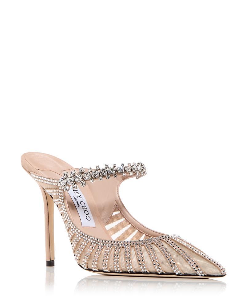 Jimmy Choo Womens Bing 100 Embellished High Heel Mules Product Image