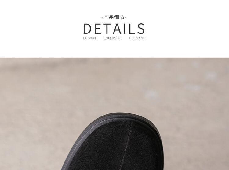 Tassel Faux Suede Platform Chunky Heel Short Boots Product Image