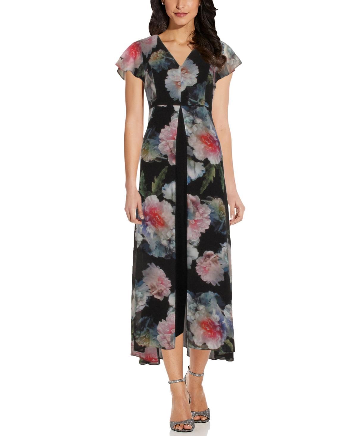 Adrianna Papell Floral Overlay Maxi Jumpsuit product image