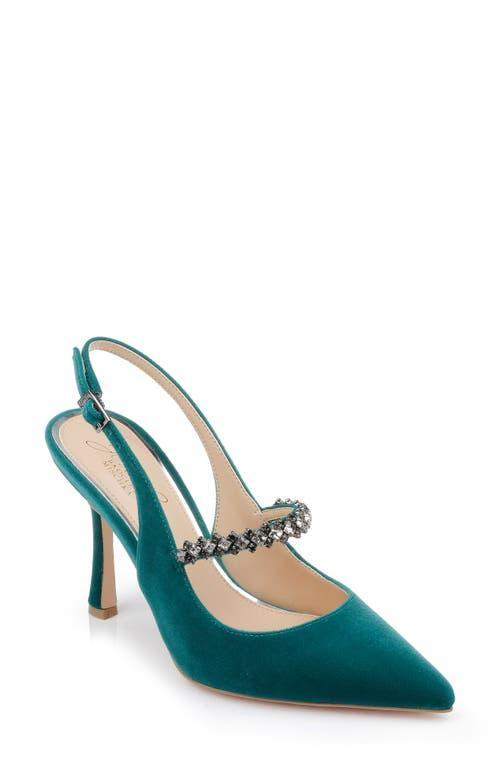 Jewel Badgley Mischka Verena Slingback Pointed Toe Pump Product Image